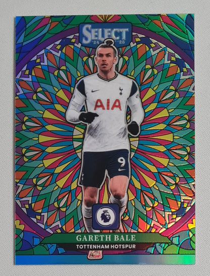 Gareth Bale - 2024/25 Panini Select Premier League Soccer Tottenham Hotspurs Prizm #22 EPL Stained Glass