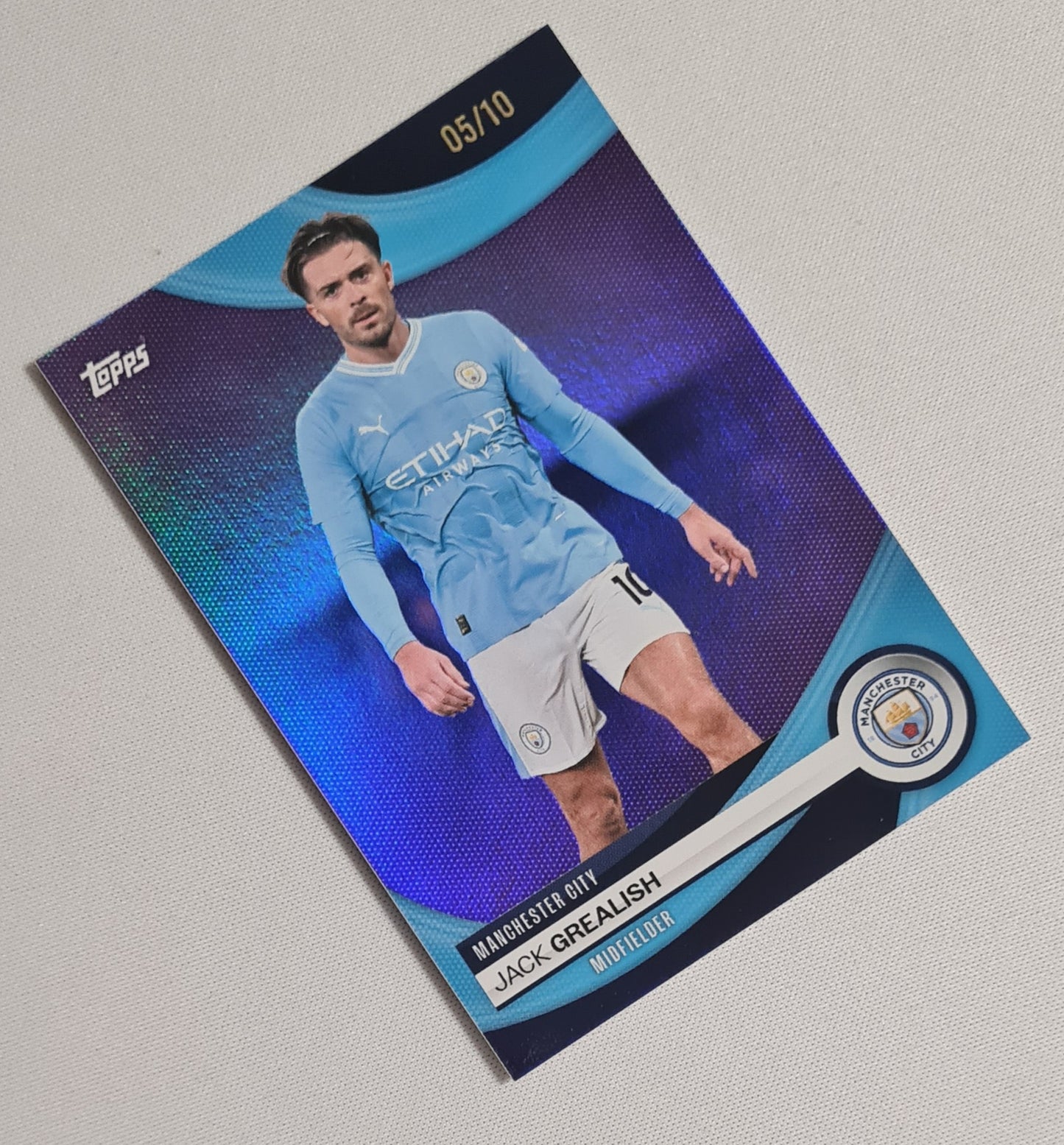 Jack Grealish - 2024 Topps Manchester City "the Citizens" #21 Purple Refractor /10