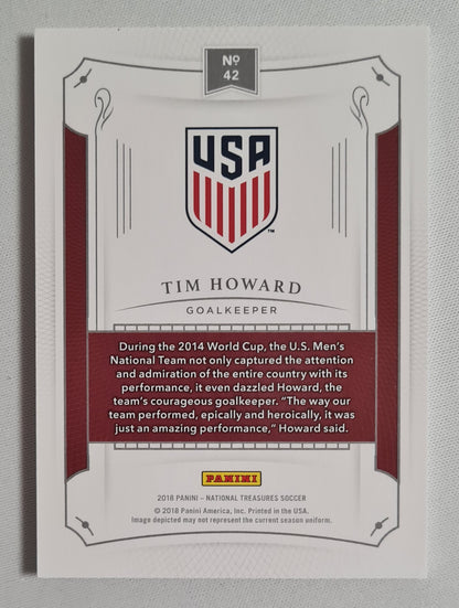 Tim Howard - 2018 Panini National Treasures Soccer National Team USA  #42 /50