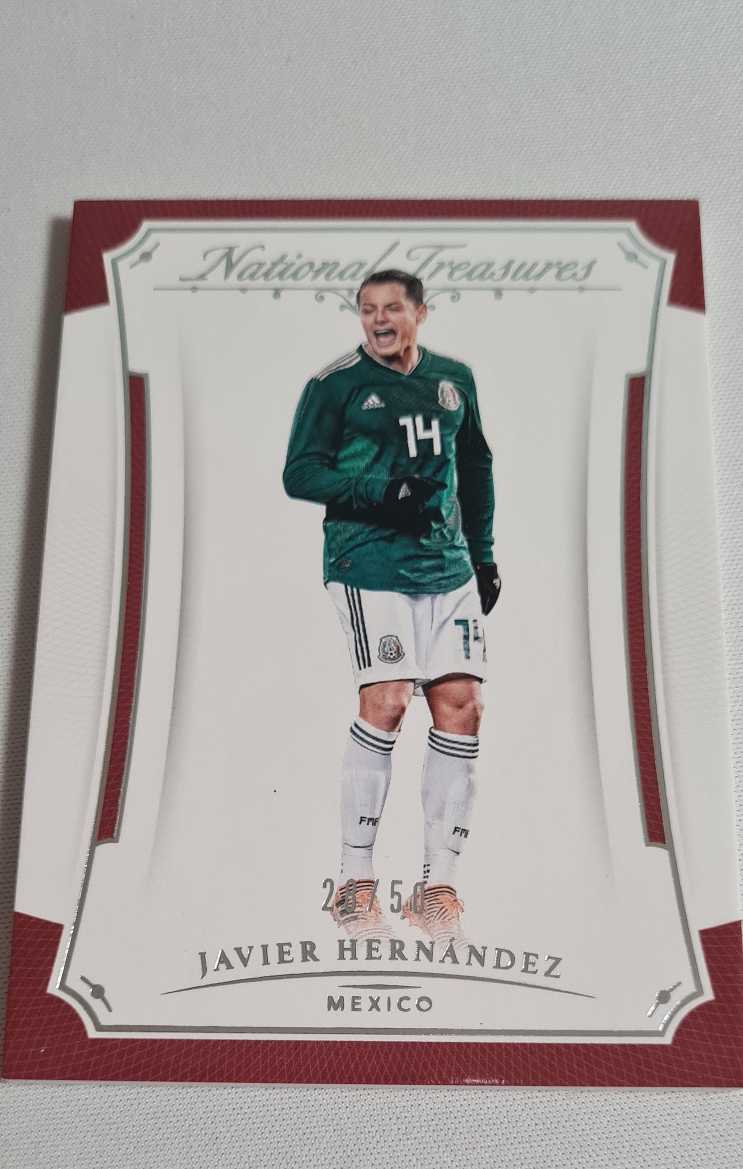 Javier Hernandez - 2018 Panini National Treasures Soccer National Team Mexico  #75 /50