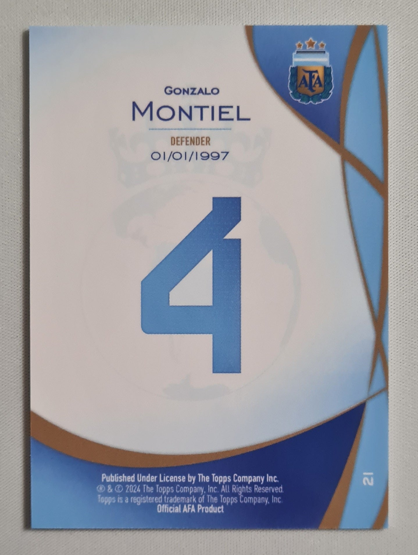 Gonzalo Montiel - 2024 Topps Lineage National Team Argentina AFA #21 Green /75