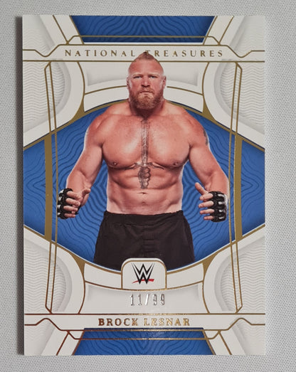 Brock Lesnar -2022 Panini Chronicles National Treasure WWE Wrestling Smack Down #449 /99