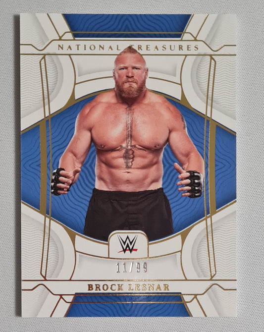 Brock Lesnar -2022 Panini Chronicles National Treasure WWE Wrestling Smack Down #449 /99