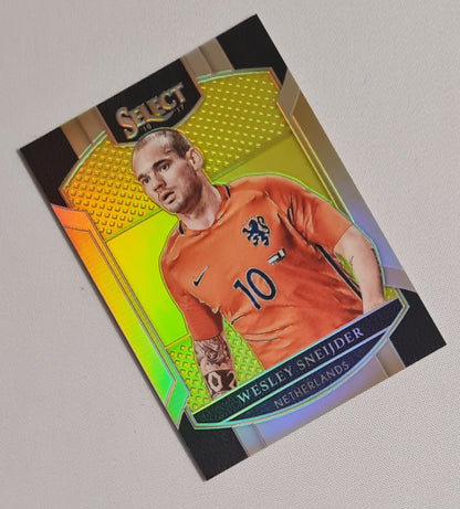 Wesley Sneijder - 2016/17 Panini Select Soccer National Team Netherlands KNVB #41 Yellow Prizm /125