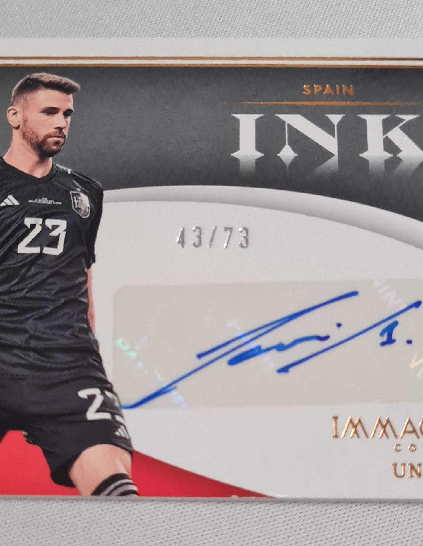 Unai Simon - 2022/23 Panini Immaculate Collection Soccer INK Spain /73 /Autograph