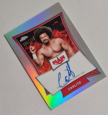 Carlito - 2025 Topps Chrome WWE Wrestling RAW #RBA-CAR Refractor /175 Autograph