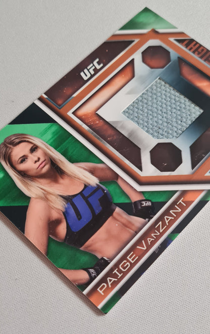 Paige VanZant - 2017 Topps UFC Fighter #FMR-PV /50 Authentic Mat Relic Card