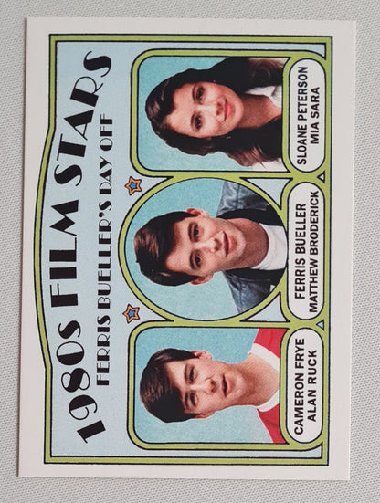 Ferris Bueller's Day off - 2023 Nine Pockets 1980's Film Stars Featuring: Matthew Broderick, Alan Ruck, Mia Sara