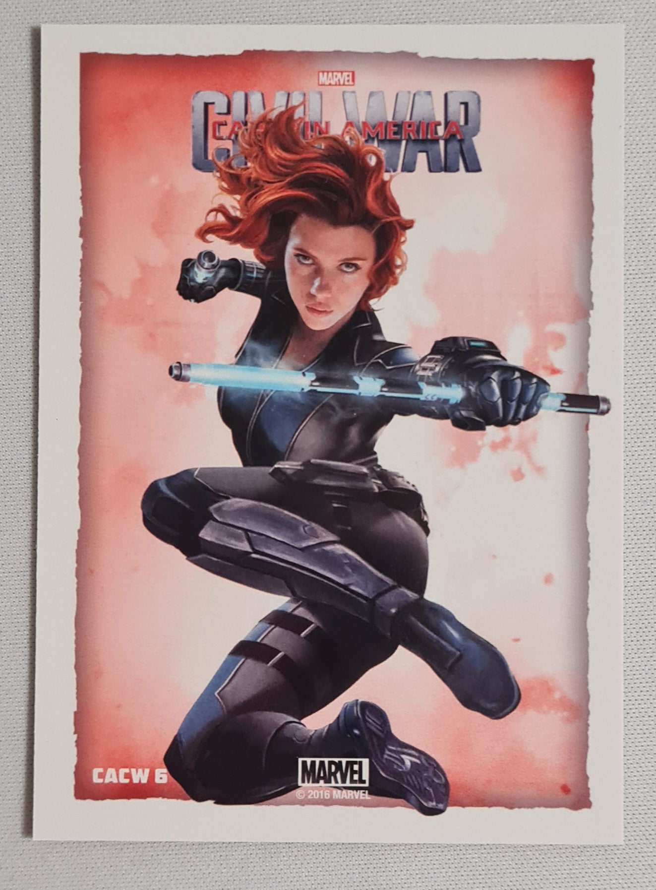 Black Widow - 2016 Marvel Civil War - Captain America - Divided We Fall #CACW6