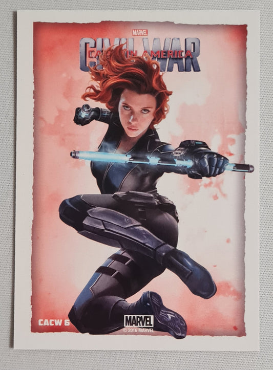 Black Widow - 2016 Marvel Civil War - Captain America - Divided We Fall #CACW6