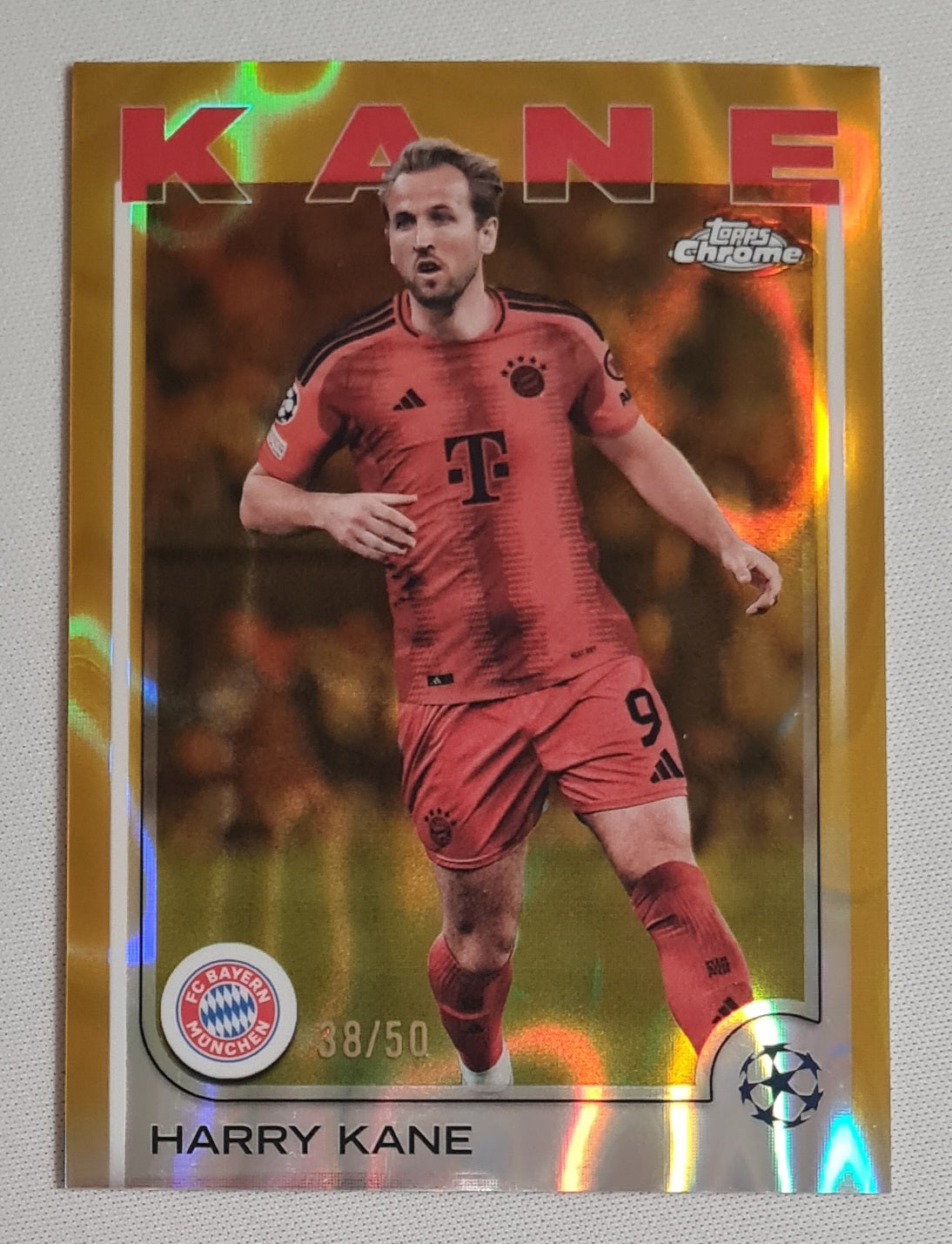 Harry Kane - 2025 Topps Chrome FC Bayern Munchen (CL) #10 Lava Gold /50