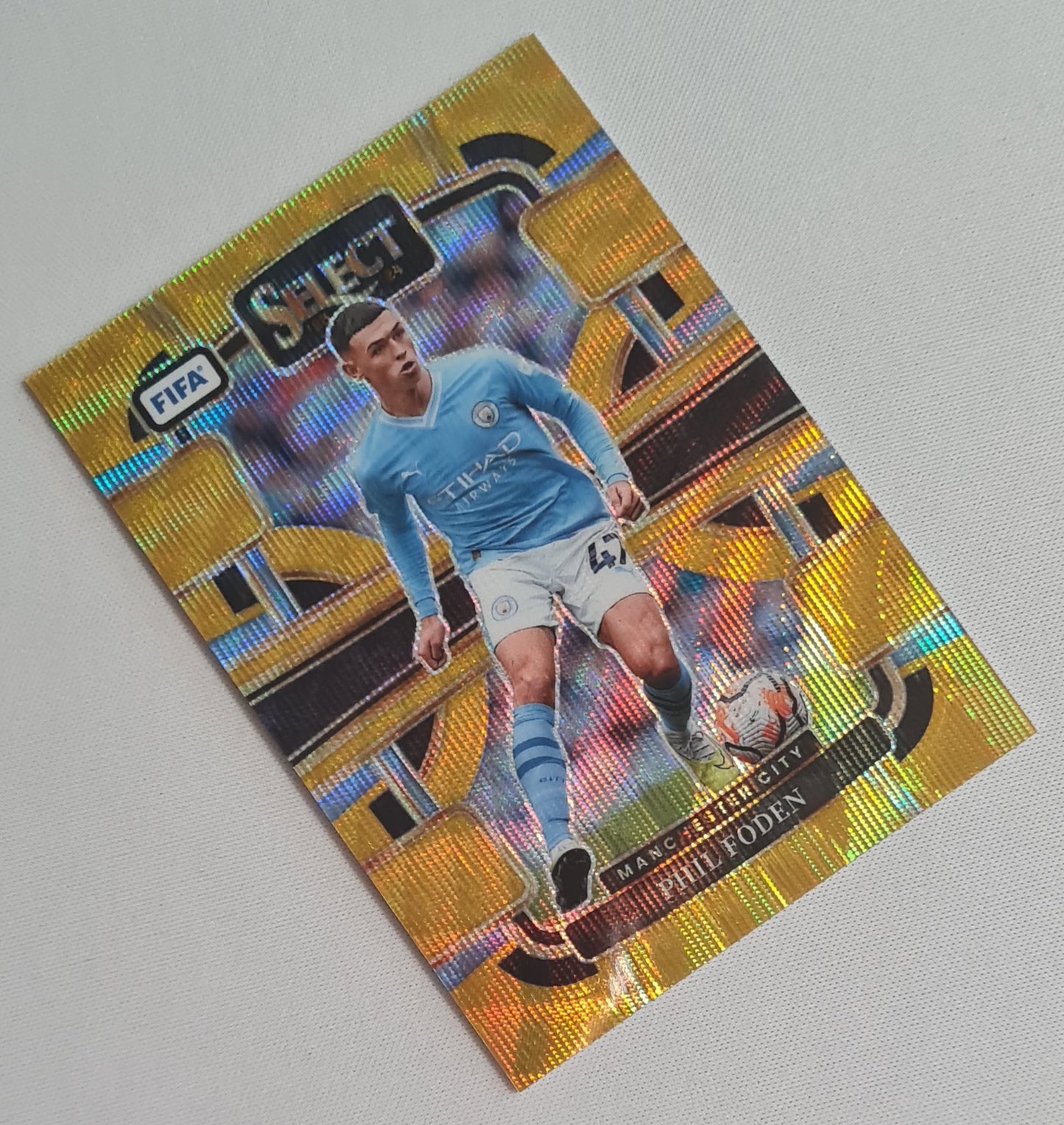Phil Folden - 2023/24 Panini Select FIFA Soccer EPL Manchester City #11 Gold Prizm /10