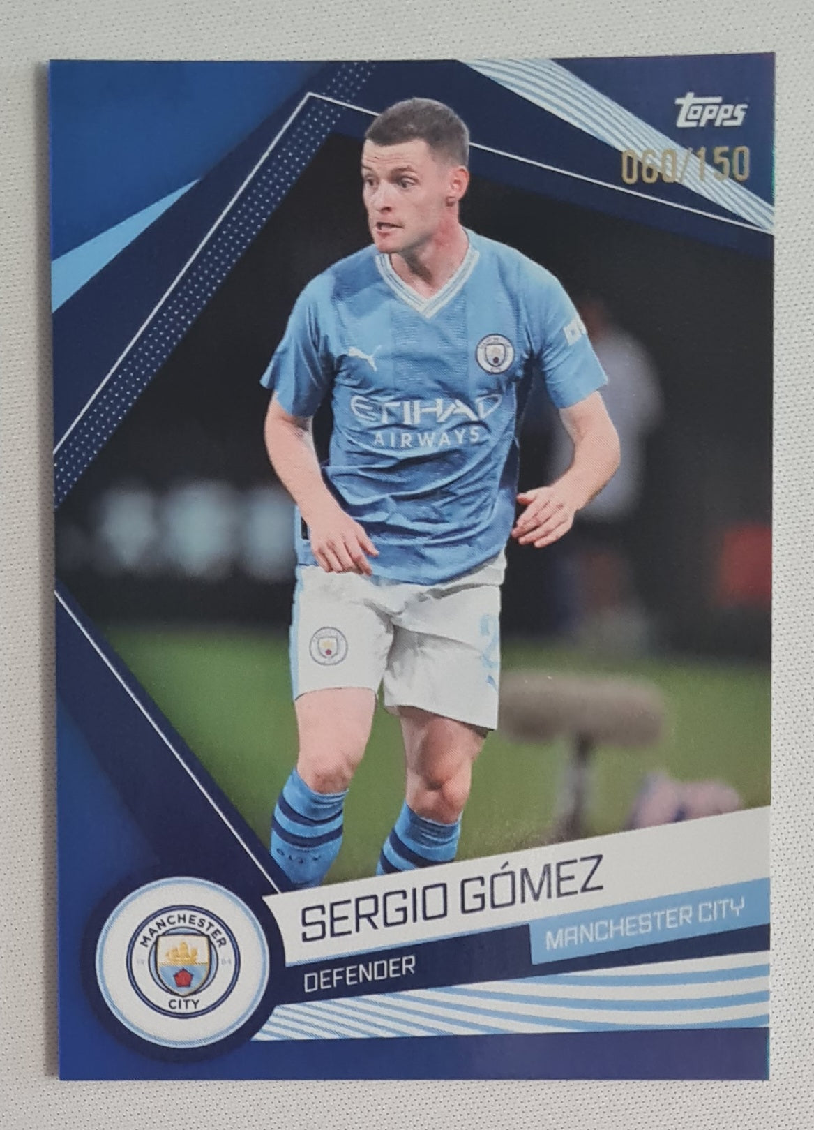 Sergio Gomez - 2023 Topps EPL Manchester City #MAN-9 Refractor /150