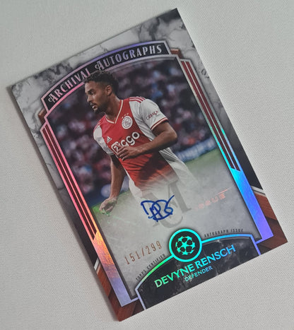 Devyne Rensch - 2023 Topps Archival Autographs AFC Ajax (CL) #AA-DR /299 Autograph