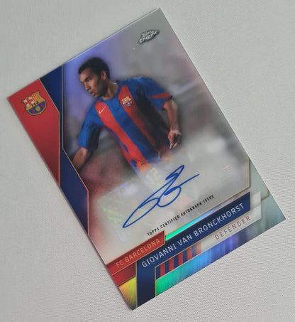 Giovanni van Bronkhorst - 2023 Topps Chrome FC Barcelona #AU-VB Refractor/Autograph
