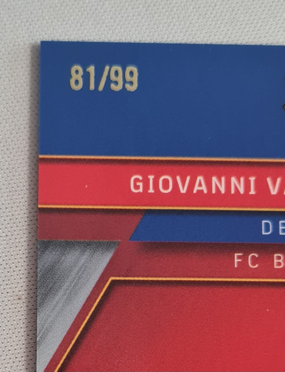 Giovanni van Bronkhorst - 2023 Topps Chrome FC Barcelona #AU-VB Gold Checkers /99 /Autograph