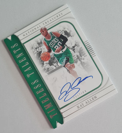 Ray Allen - 2022/23 Panini National Treasures Basketball NBA Boston Celtics #TTS-RAY /49 On-Card Autograph RARE!