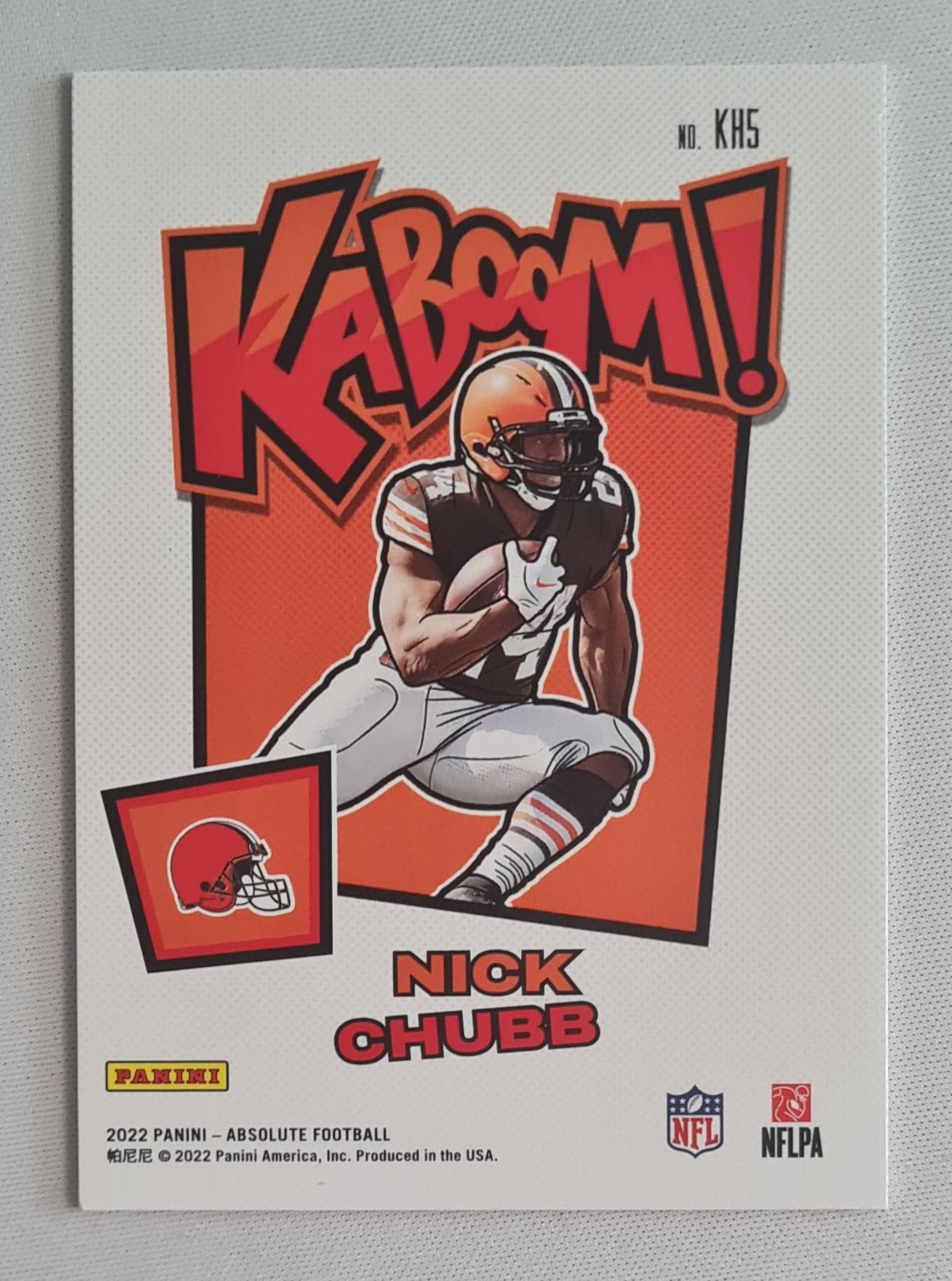 Nick Chubb - 2022 Panini Absolute Football NFL Browns KABOOM ! #KH5