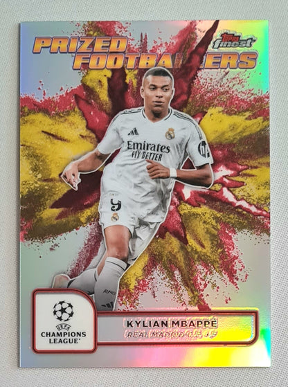 Kylian Mbappe - 2025 Topps Finest Prized Footballers Fusion Yellow Real Madrid C.F. (CL)#PFF-13
