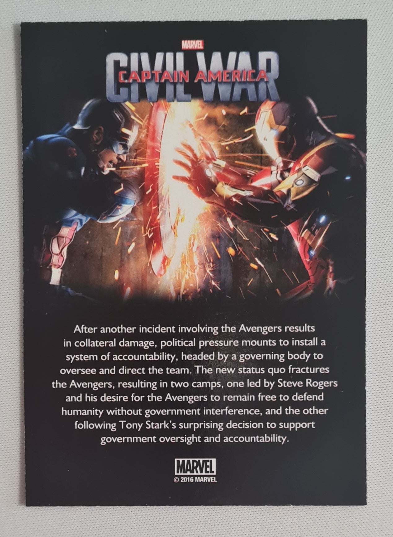 Captain America - 2016 Marvel Captain America Civil War - United we Stand - Divided we Fall