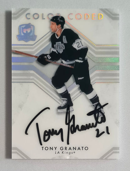 Tony Granato - 2023/24 Upper Deck The Cup Hockey NHL LA Kings Color Coded #CC-TG/ On-Card Autograph
