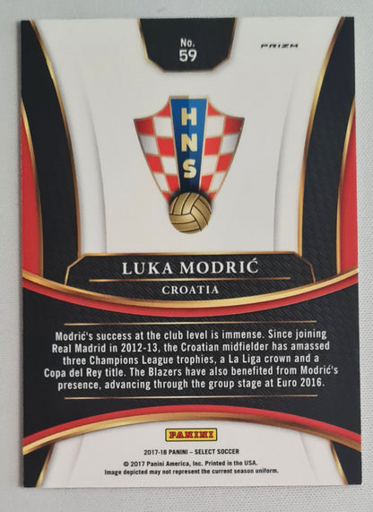 Luka Modric - 2017/18 Panini Select Soccer National Team Croatia (HNS) Prizm #59 Orange Prizm