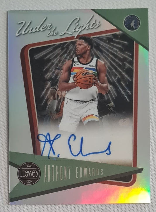 Anthony Edwards - 2022/23 Panini Chronicles Legacy Basketball NBA Minnesota Timberwolves - Under the Lights - #ULA-ANT /Autograph