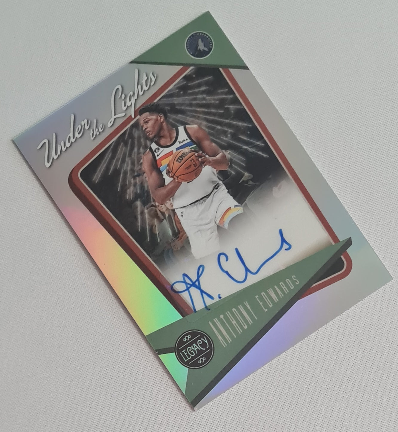 Anthony Edwards - 2022/23 Panini Chronicles Legacy Basketball NBA Minnesota Timberwolves - Under the Lights - #ULA-ANT /Autograph