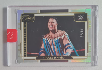 Rocky Maivia - 2024 Panini Three Count WWE Wrestling Timeless Moments #157 /40