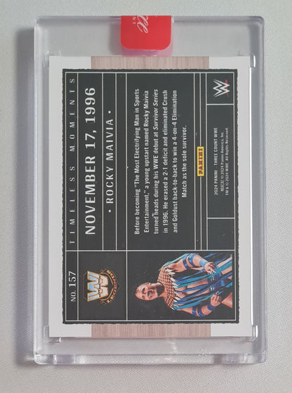 Rocky Maivia - 2024 Panini Three Count WWE Wrestling Timeless Moments #157 /40