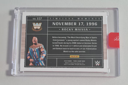 Rocky Maivia - 2024 Panini Three Count WWE Wrestling Timeless Moments #157 /40