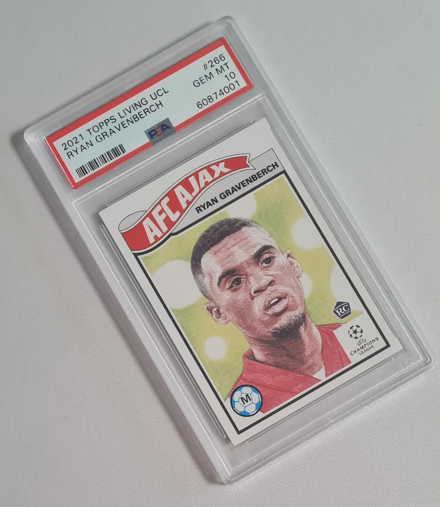 Ryan Gravenberch - 2021 Topps Living (RC) AFC Ajax (CL) #266 PSA 10 Gem Mint