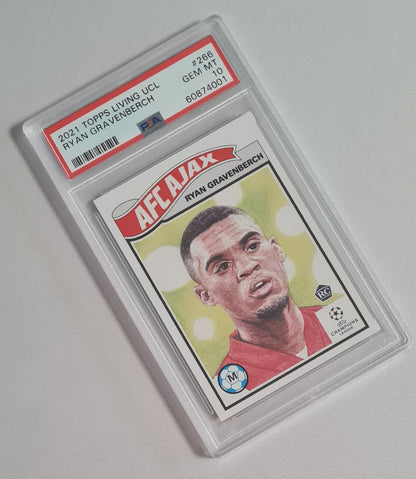 Ryan Gravenberch - 2021 Topps Living (RC) AFC Ajax (CL) #266 PSA 10 Gem Mint