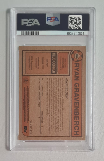 Ryan Gravenberch - 2021 Topps Living (RC) AFC Ajax (CL) #266 PSA 10 Gem Mint