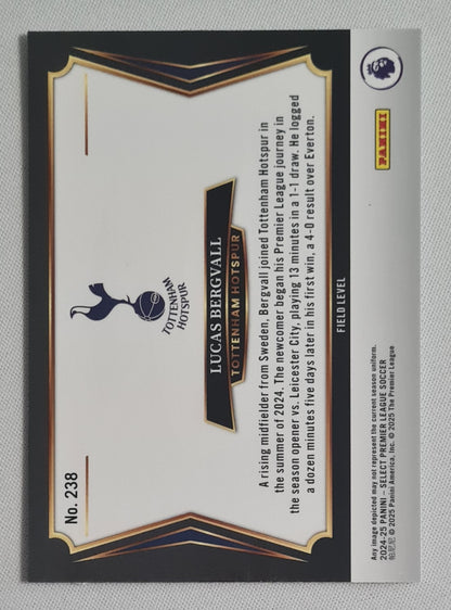 Lucas Bergvall - 2024/25 Panini Select Premier League Soccer - Field Level - Tottenham Hotspurs #238