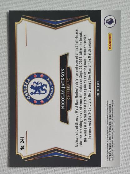 Nicolas Jackson - 2024/25 Panini Select Premier League Soccer - Field Level - Chelsea FC #241