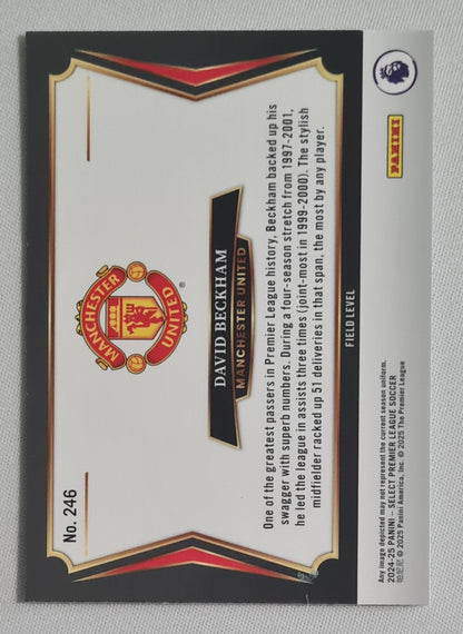 David Beckham - 2024/25 Panini Select Premier League Soccer - Field Level - Manchester United #246