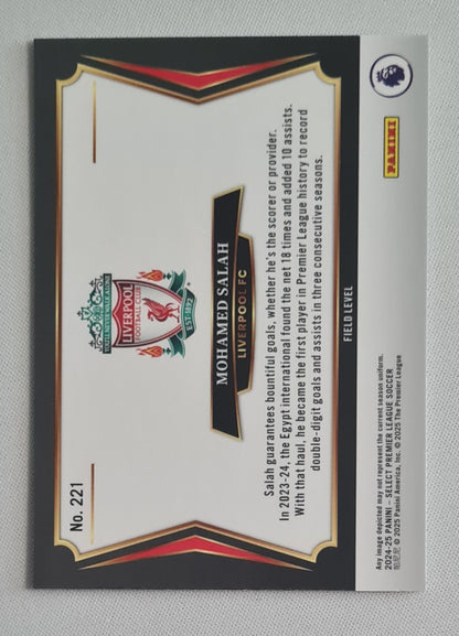 Mohamed Salah - 2024/25 Panini Select Premier League Soccer - Field Level - Liverpool #221