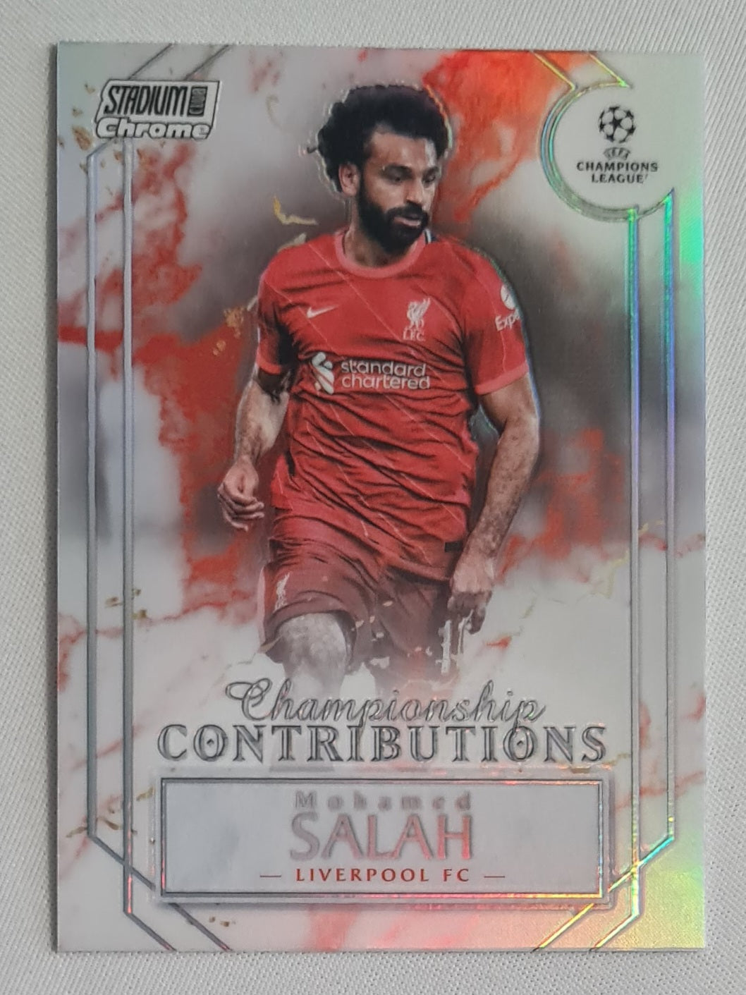Mohamed Salah - 2022 Topps Championship Contributions Premier League Soccer Liverpool (CL) #CC-MS Refractor