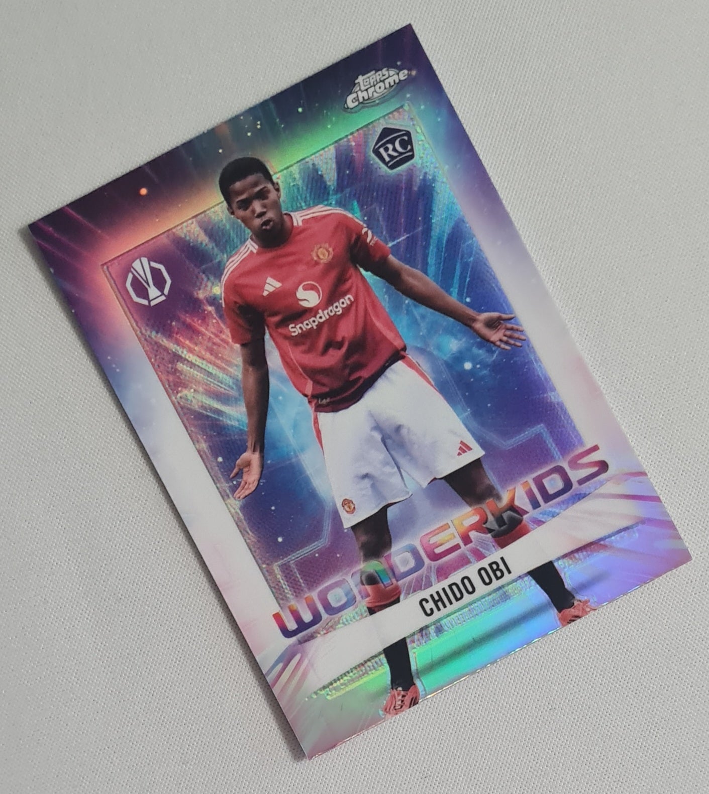 Chido Obi - 2025 Topps Chrome  Wonderkids Manchester United (RC) #WK-3