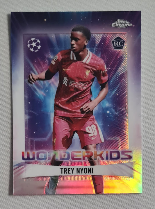 Trey Nyoni - 2025 Topps Chrome  Wonderkids (RC) Liverpool (CL) #WK-18