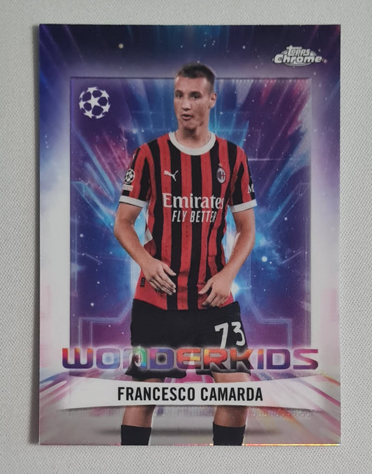 Francesco Camarda - 2025 Topps Chrome  Wonderkids AC Milan (CL) #WK-14