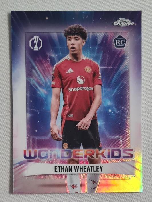 Ethan Wheatley - 2025 Topps Chrome Wonderkids (RC) Manchester United (EL) #WK-12