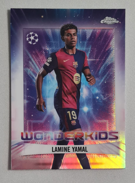 Lamine Yamal - 2025 Topps Chrome Wonderkids FC Barcelona (CL) #WK-1