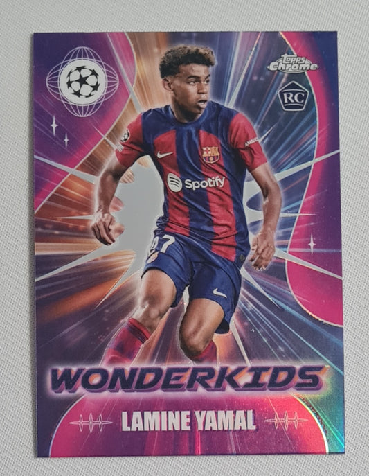 Lamine Yamal - 2024 Topps Chrome Wonderkids (RC) FC Barcelona (CL) #WK-3