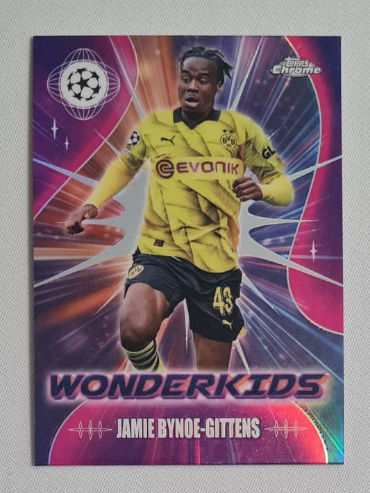 Jamie Bynoe-Gittens - 2024 Topps Chrome Wonderkids Borussia Dortmund (CL) #WK-7