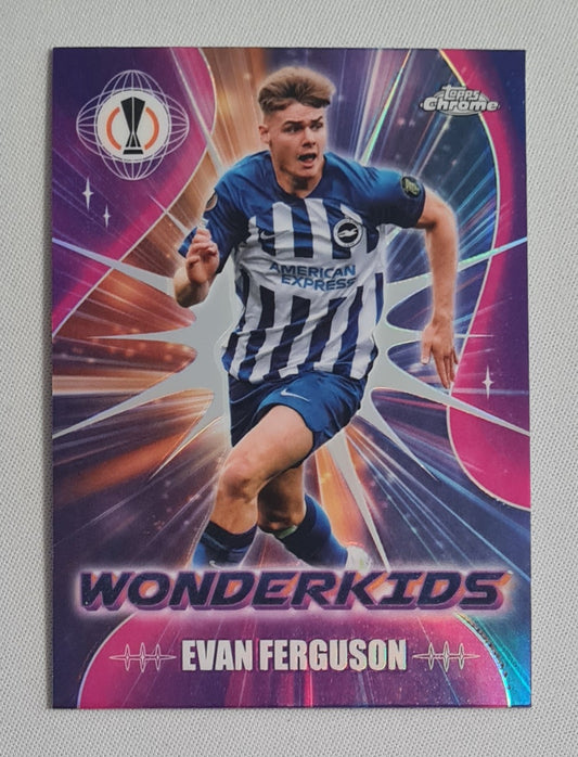 Evan Ferguson - 2024 Topps Chrome Wonderkids Brighton & Hove Albion FC (EL) #WK-4