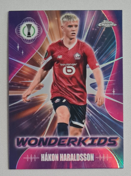 Hakon Haraldsson - 2024 Topps Chrome Wonderkids LOSC Lille (EL) #WK-5