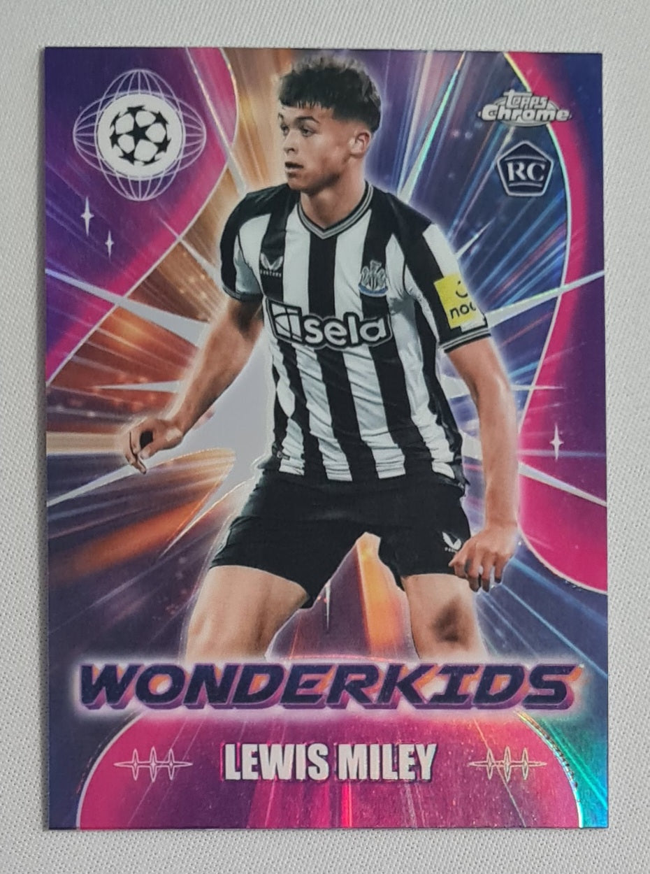 Lewis Miley - 2024 Topps Chrome Wonderkids (RC) Newcastle United (CL) #WK-6