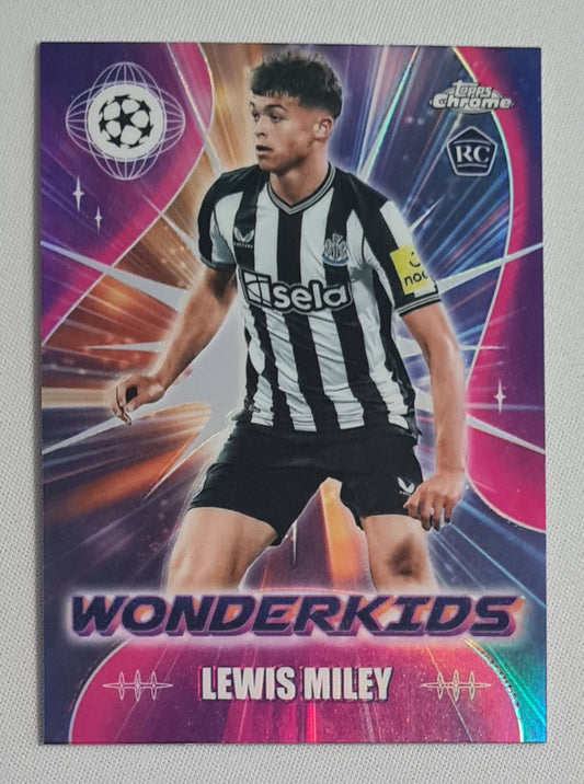 Lewis Miley - 2024 Topps Chrome Wonderkids (RC) Newcastle United (CL) #WK-6